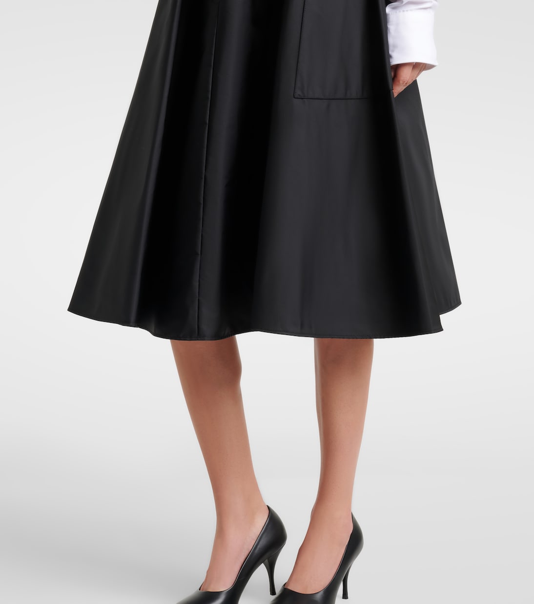 Re-Nylon belted midi skirt | Prada