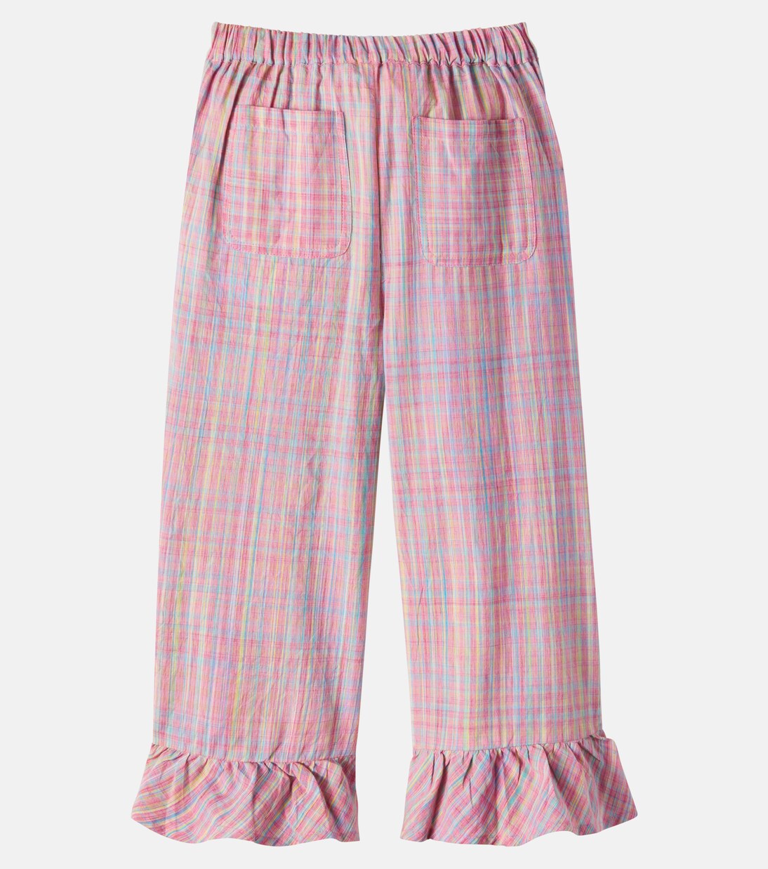 Pantalon ample Loukie en coton à carreaux | Louise Misha