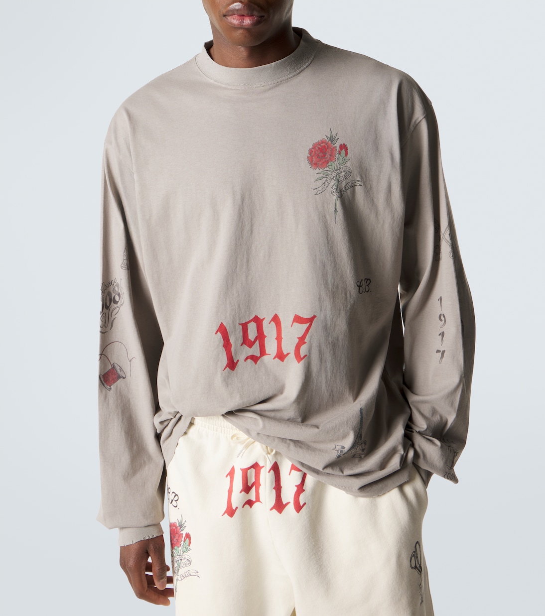 Printed cotton jersey T-shirt | Balenciaga