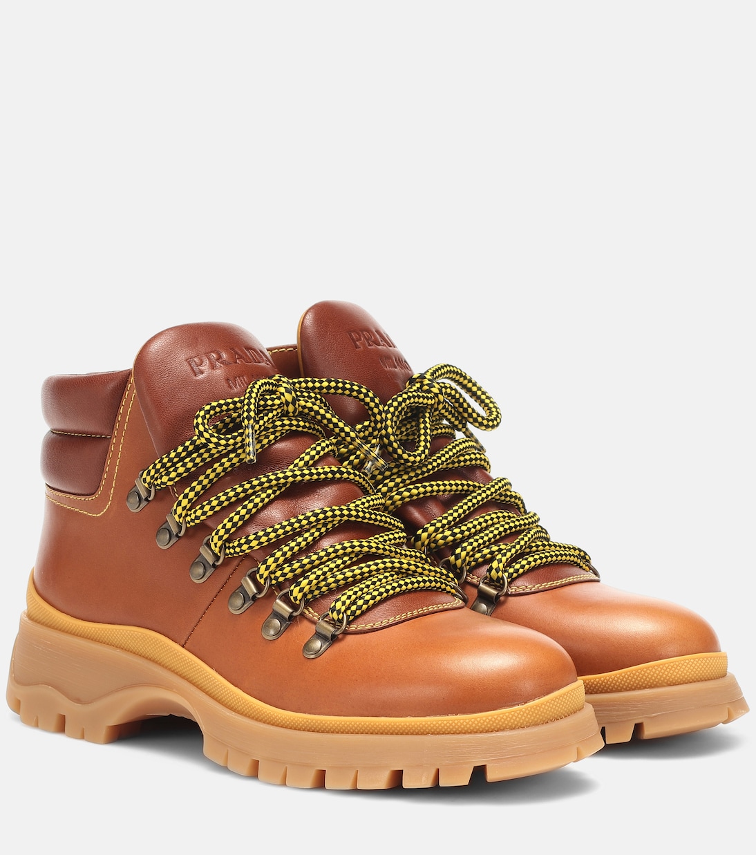 Leather ankle boots | Prada