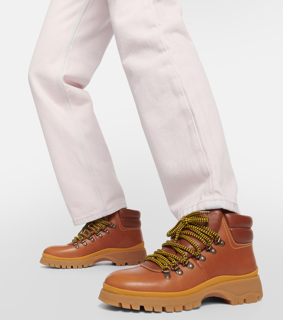 Leather ankle boots | Prada