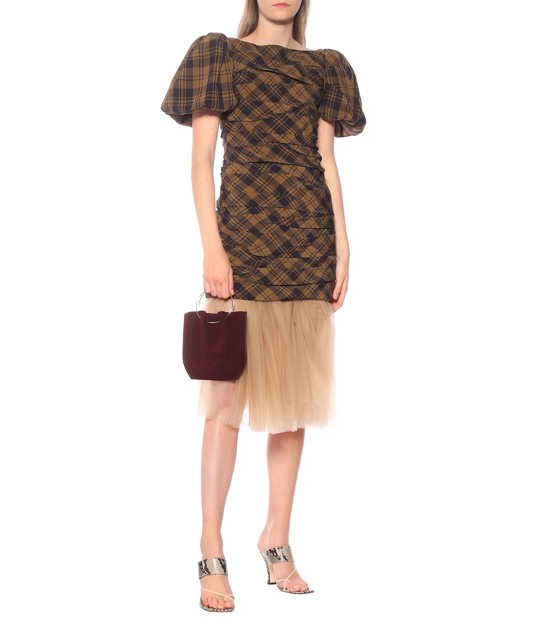 Snake-effect-leather sandals | Paris Texas