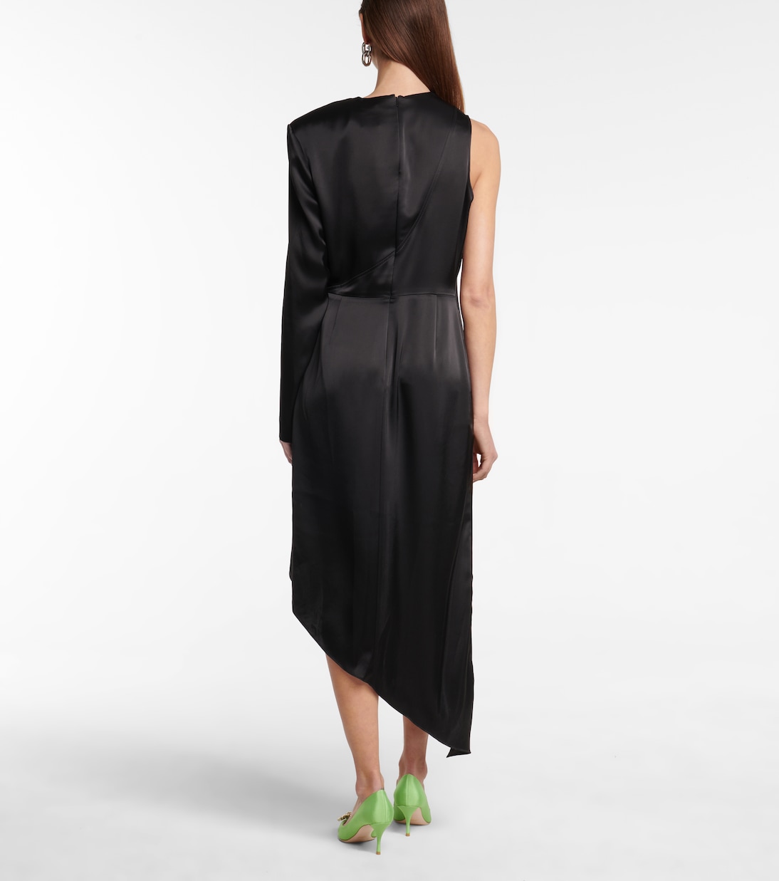 Cut-out asymmetric satin minidress | David Koma