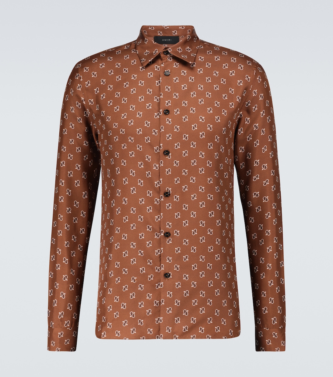 Camicia in seta con stampa micro Paisley | Amiri