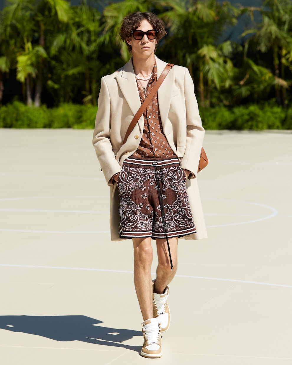 Camicia in seta con stampa micro Paisley | Amiri