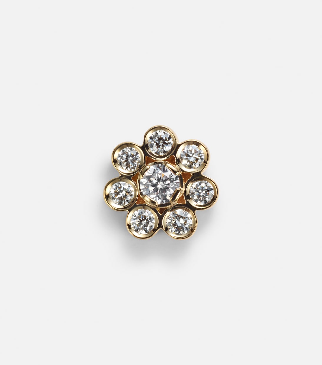 Boucle d’oreille unique Bellis en or jaune 18 ct et diamants | Sophie Bille Brahe
