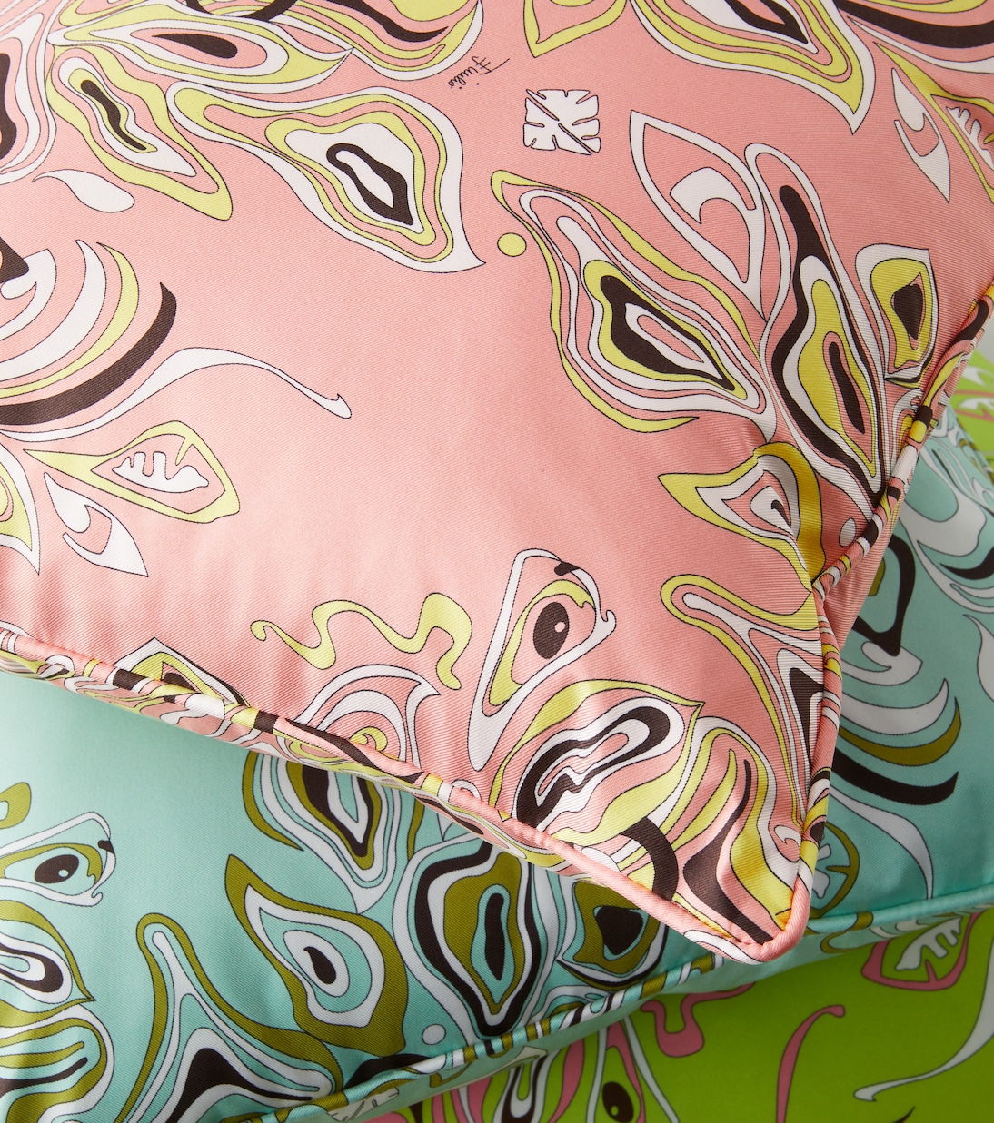 Printed silk twill pillow | Pucci