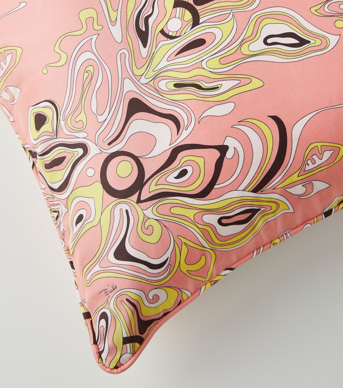 Printed silk twill pillow | Pucci