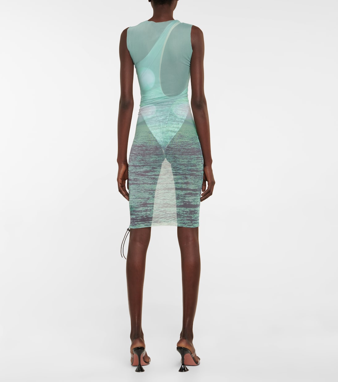 Heatwave printed mesh minidress | Louisa Ballou