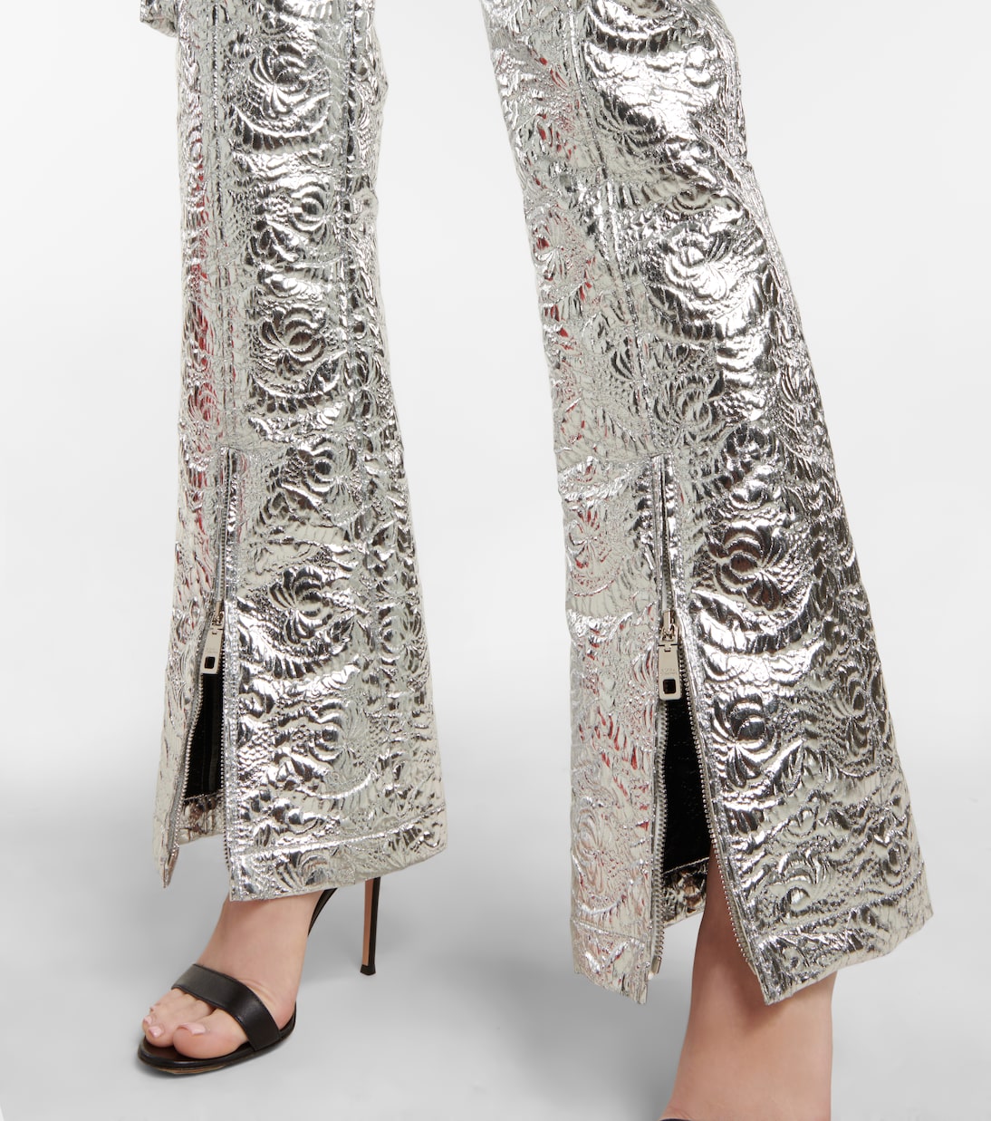 Pantalones cargo con brocado laminado | Dolce&Gabbana