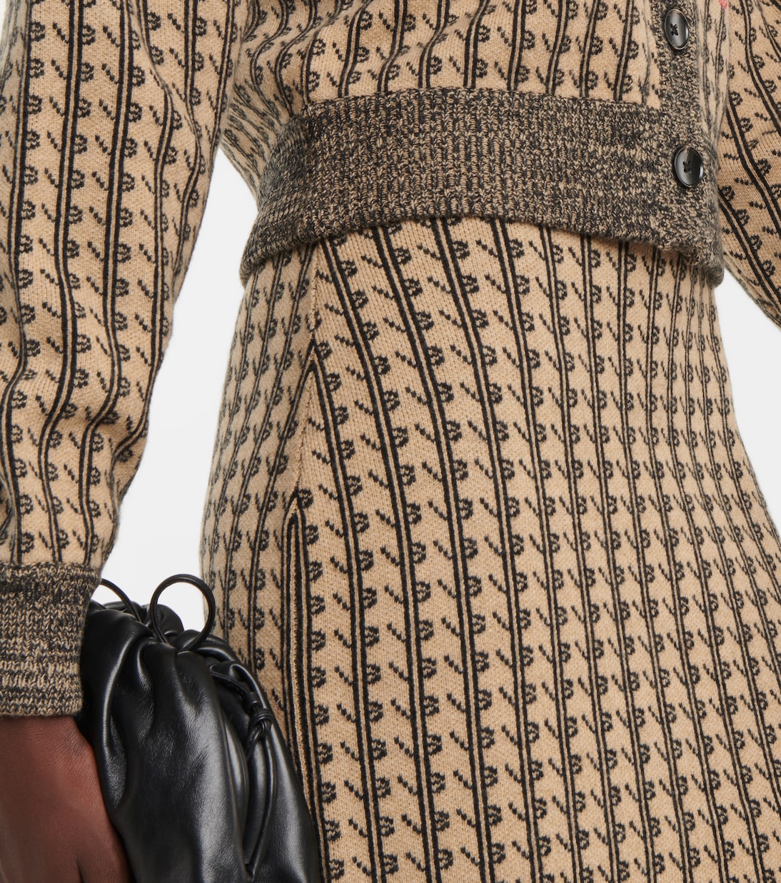 Cardigan en jacquard de laine | Victoria Beckham