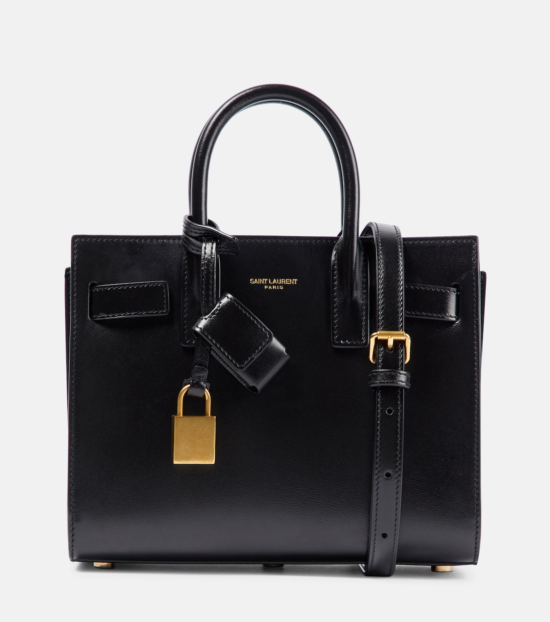 Tote Sac De Jour Nano aus Leder in Schwarz Saint Laurent Mytheresa