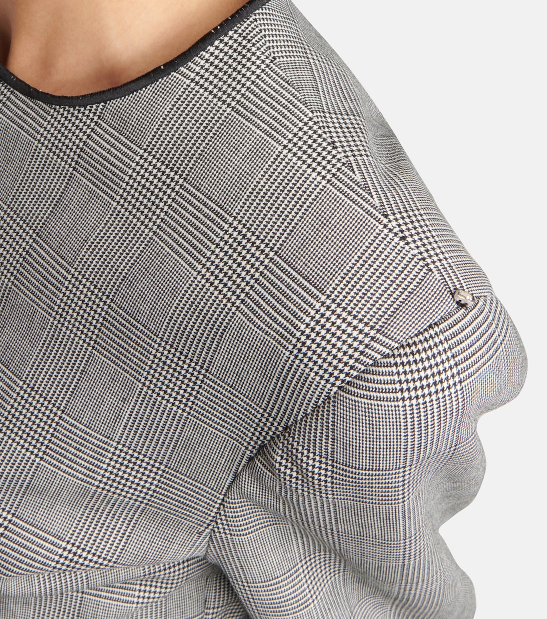 Medeola checked wool-blend minidress | Sportmax