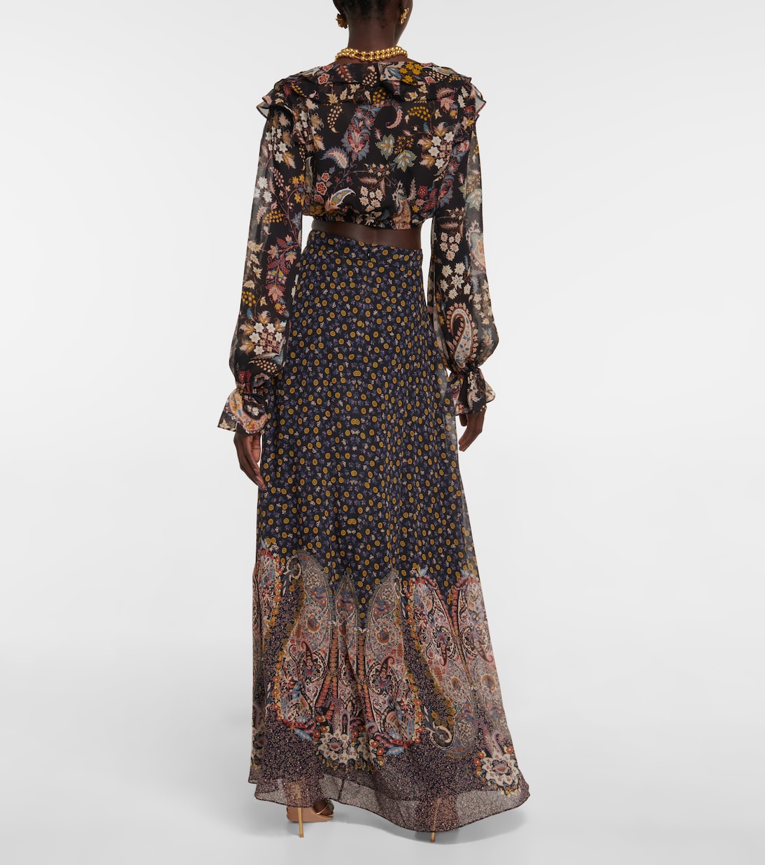 Paisley silk crop top | Etro