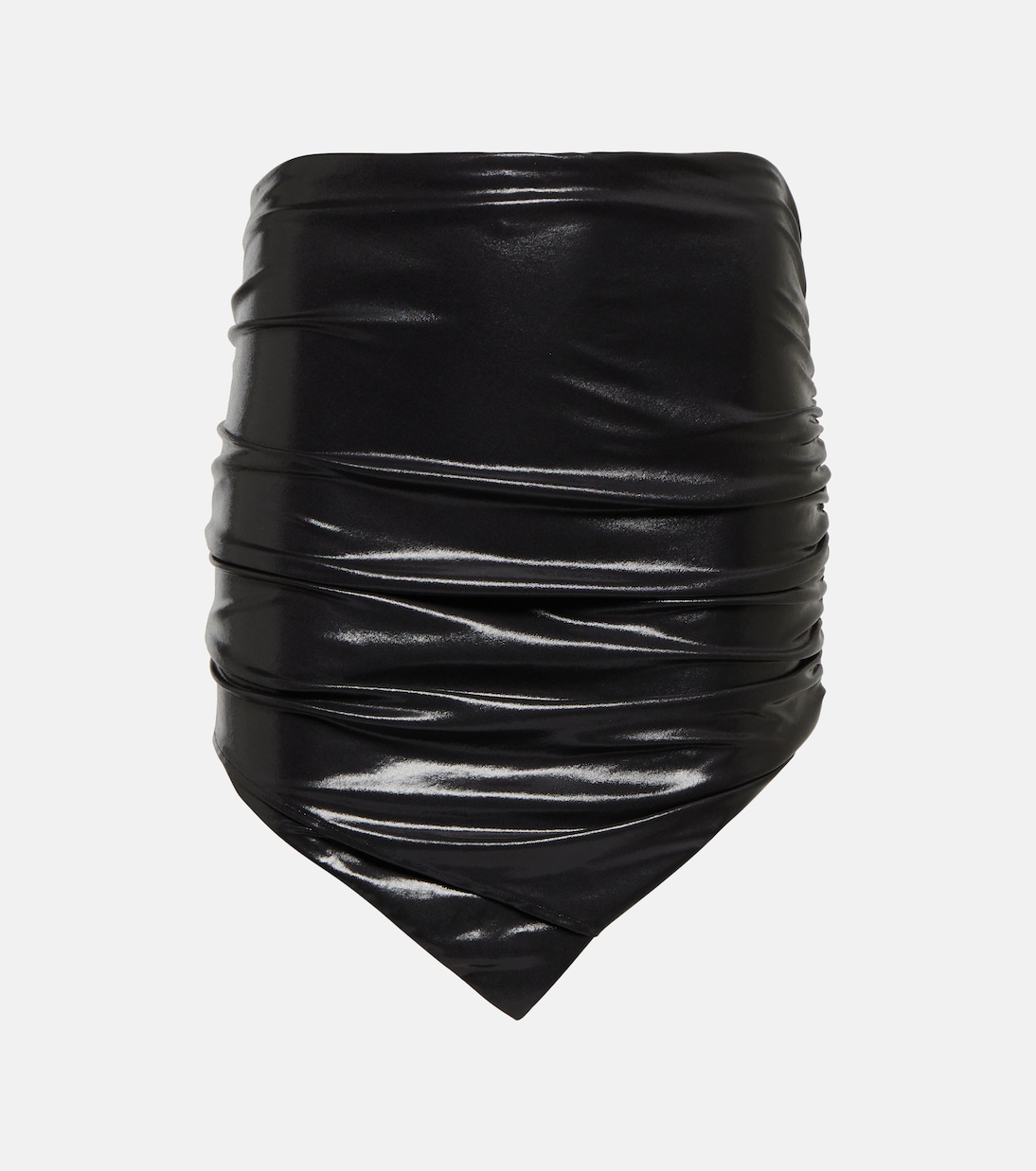 Hatty ruched jersey miniskirt | The Attico