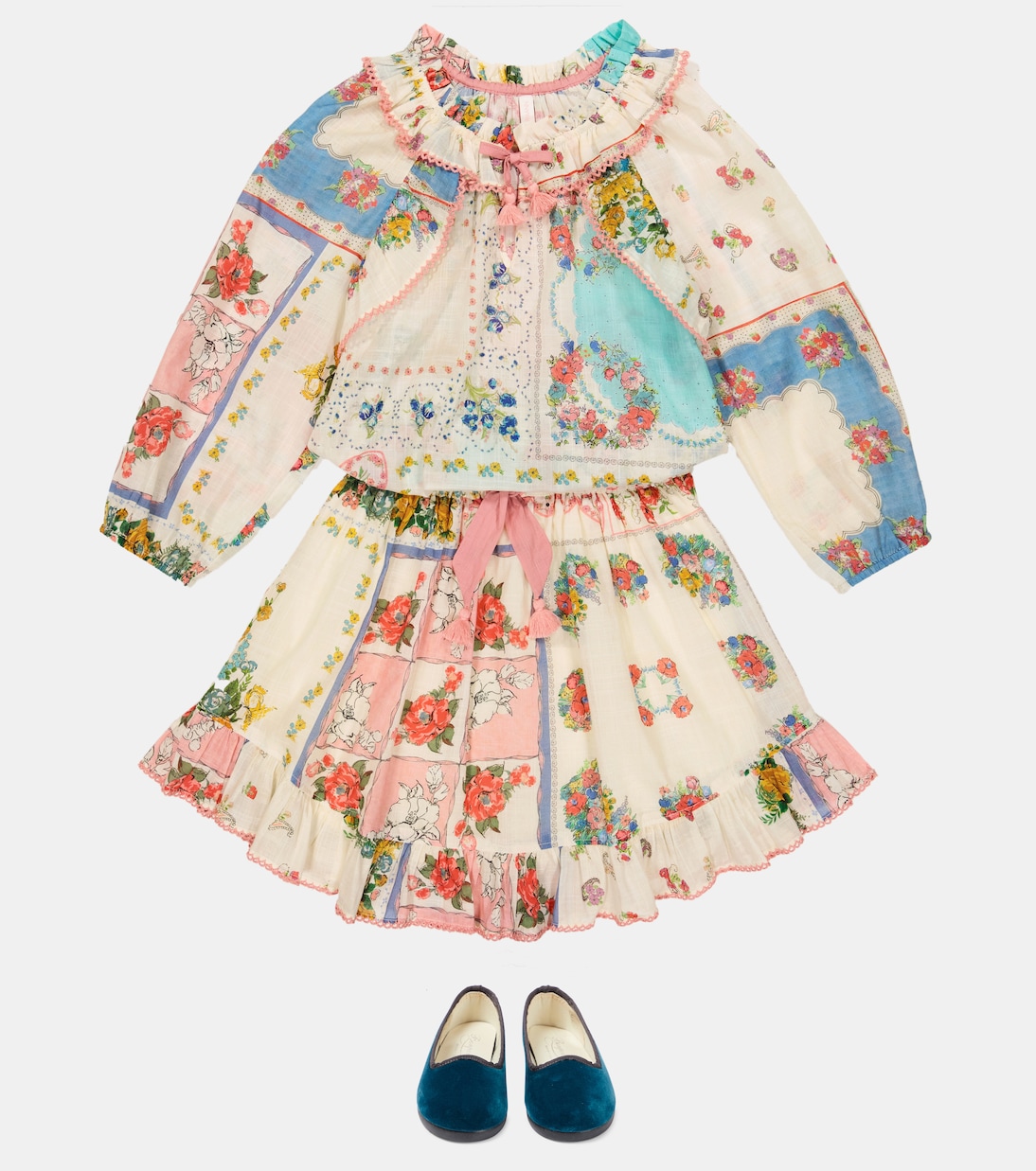 Jupe Clover Flip en coton | Zimmermann Kids