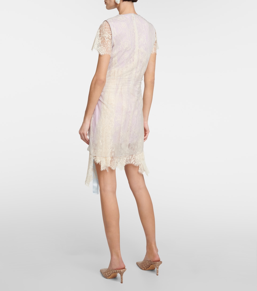 Bow-detail lace minidress | Acne Studios