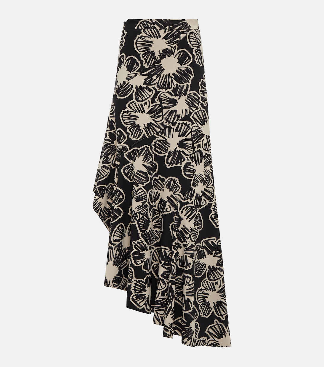 Asymmetric printed maxi skirt | Max Mara