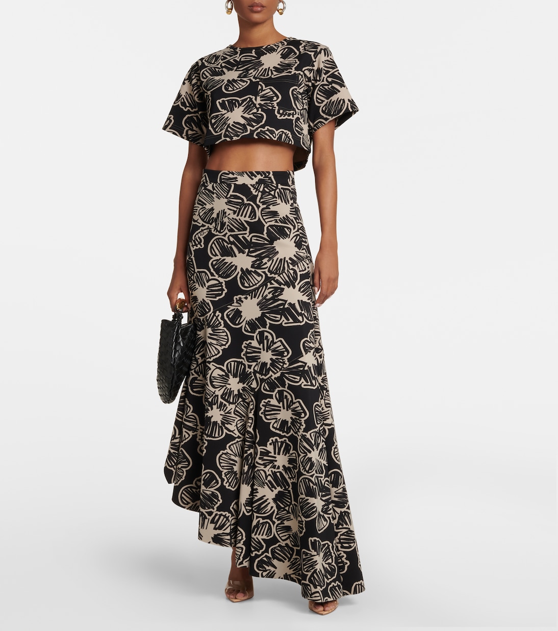 Asymmetric printed maxi skirt | Max Mara