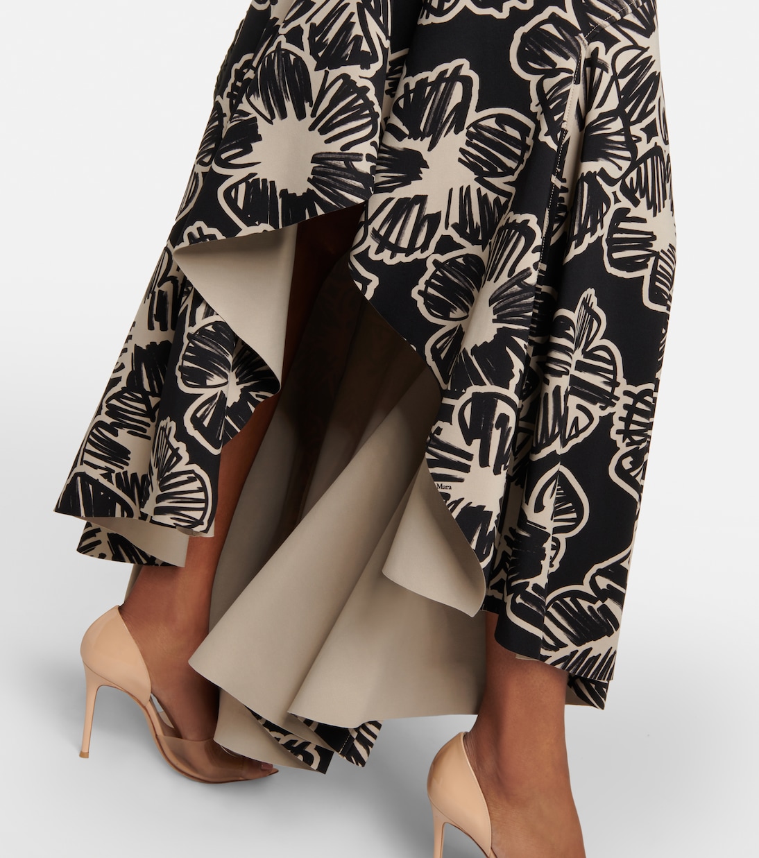 Asymmetric printed maxi skirt | Max Mara