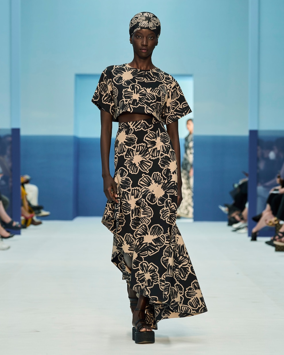 Asymmetric printed maxi skirt | Max Mara