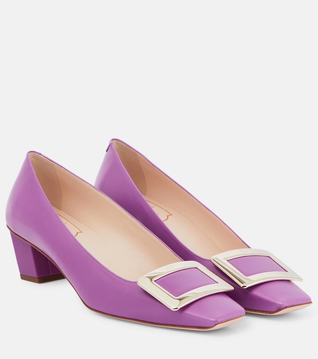 Belle Vivier patent leather pumps in purple - Roger Vivier