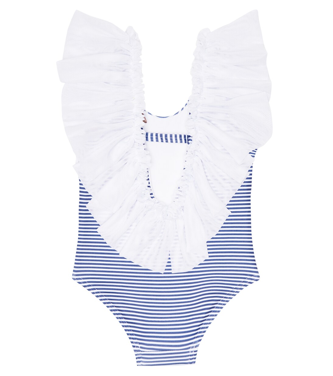 Baby x Disney® striped ruffle-trimmed swimsuit | Monnalisa