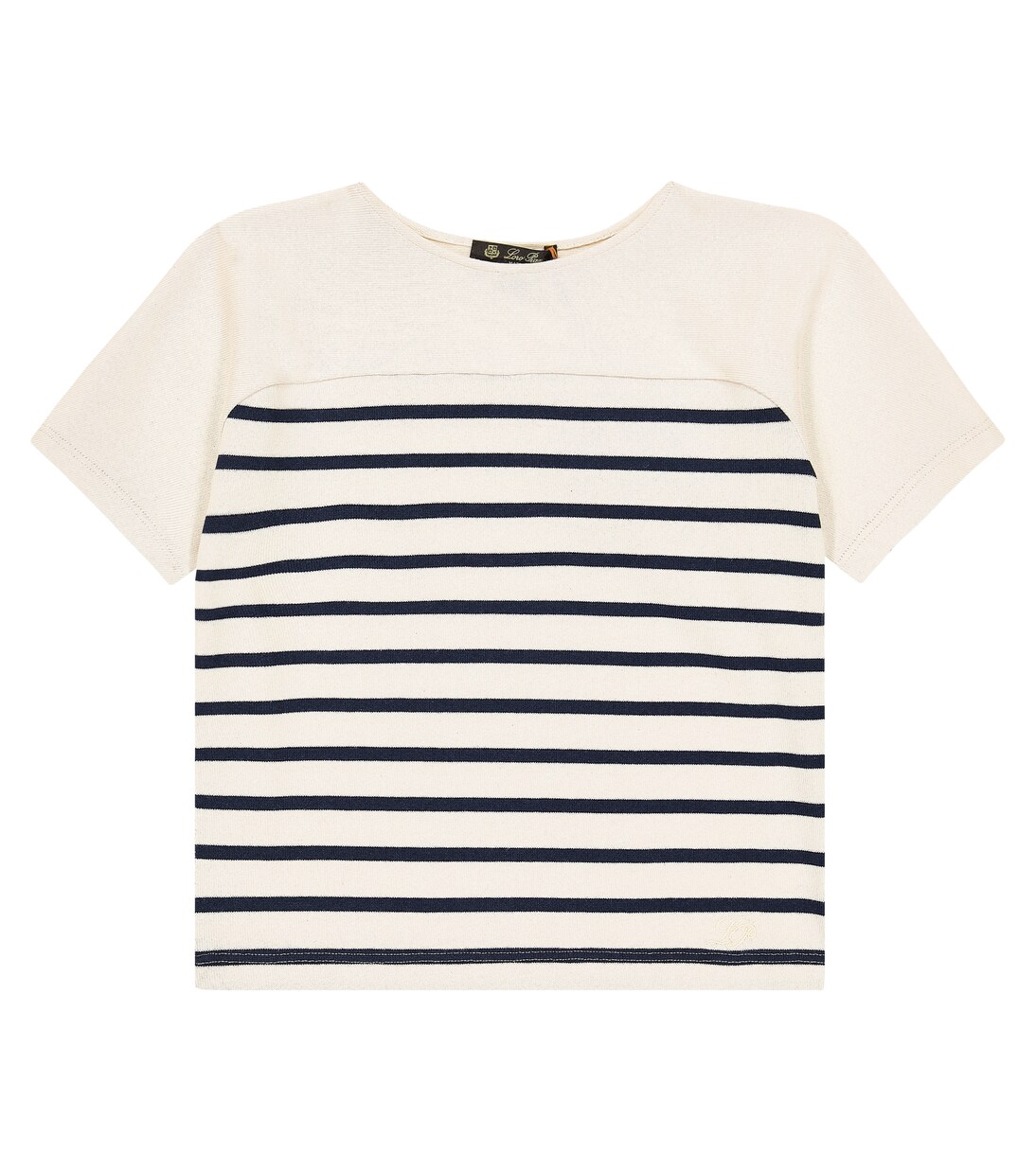 Camiseta de algodón a rayas | Loro Piana Kids