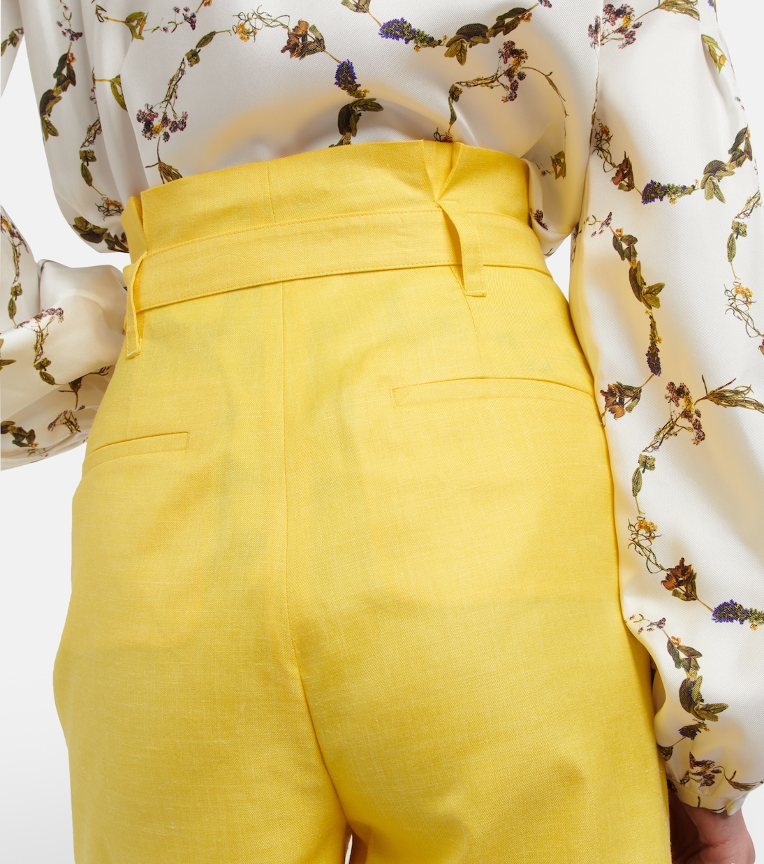 Shorts Claudio in lana, seta e lino | Gabriela Hearst