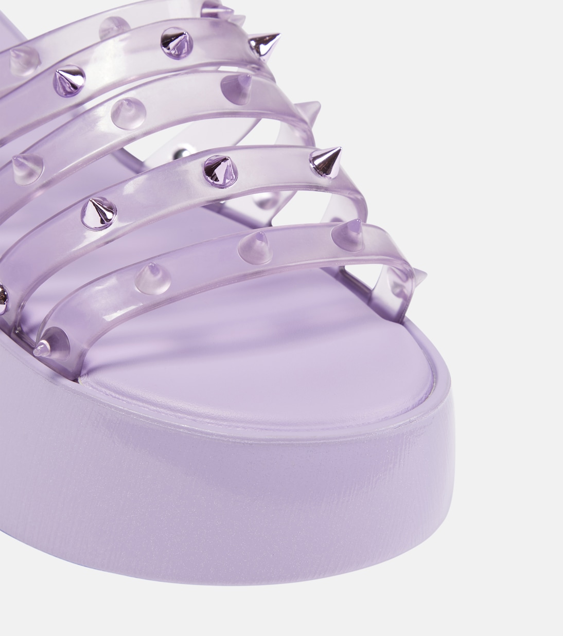 x Melissa Becky Punk Love PVC platform slides | Jean Paul Gaultier