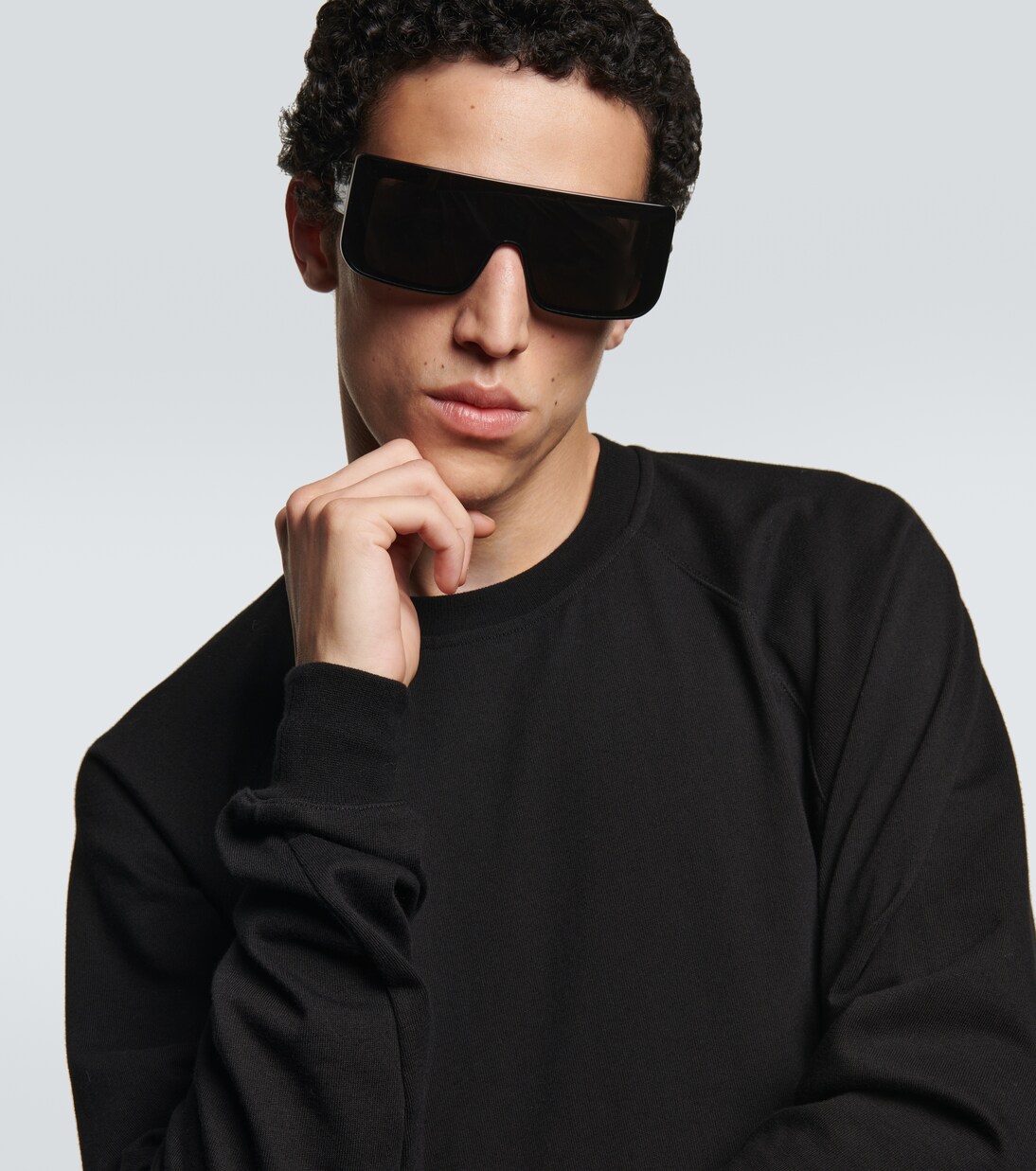 Documenta flat-top square sunglasses in black - Rick Owens | Mytheresa