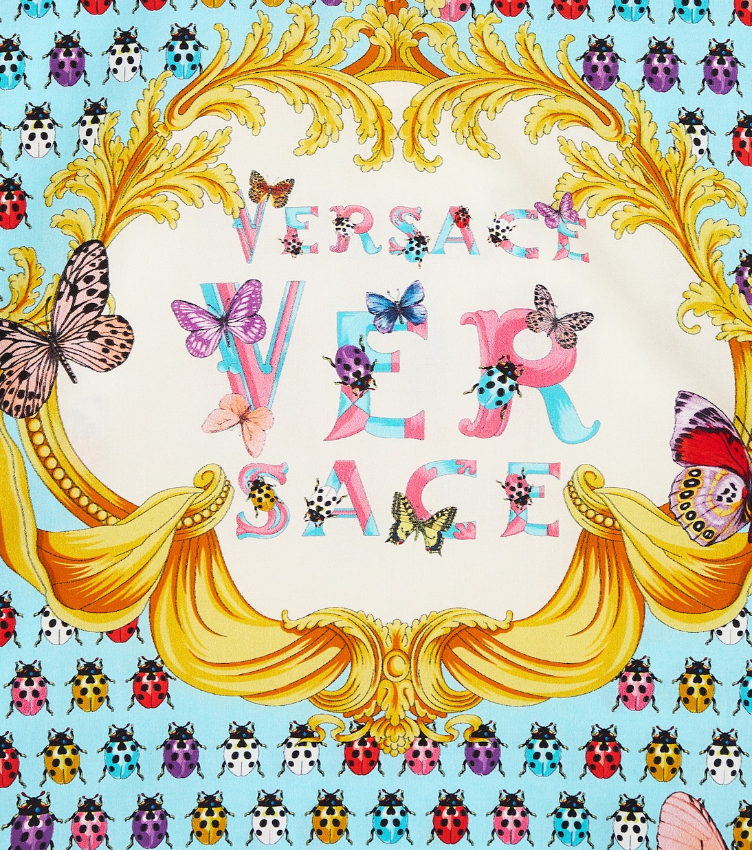 Pareo Butterflies Kids de algodón | Versace Kids