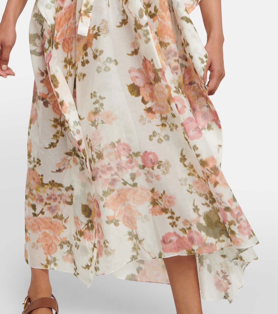 Abito midi Radmilla con stampa | Erdem