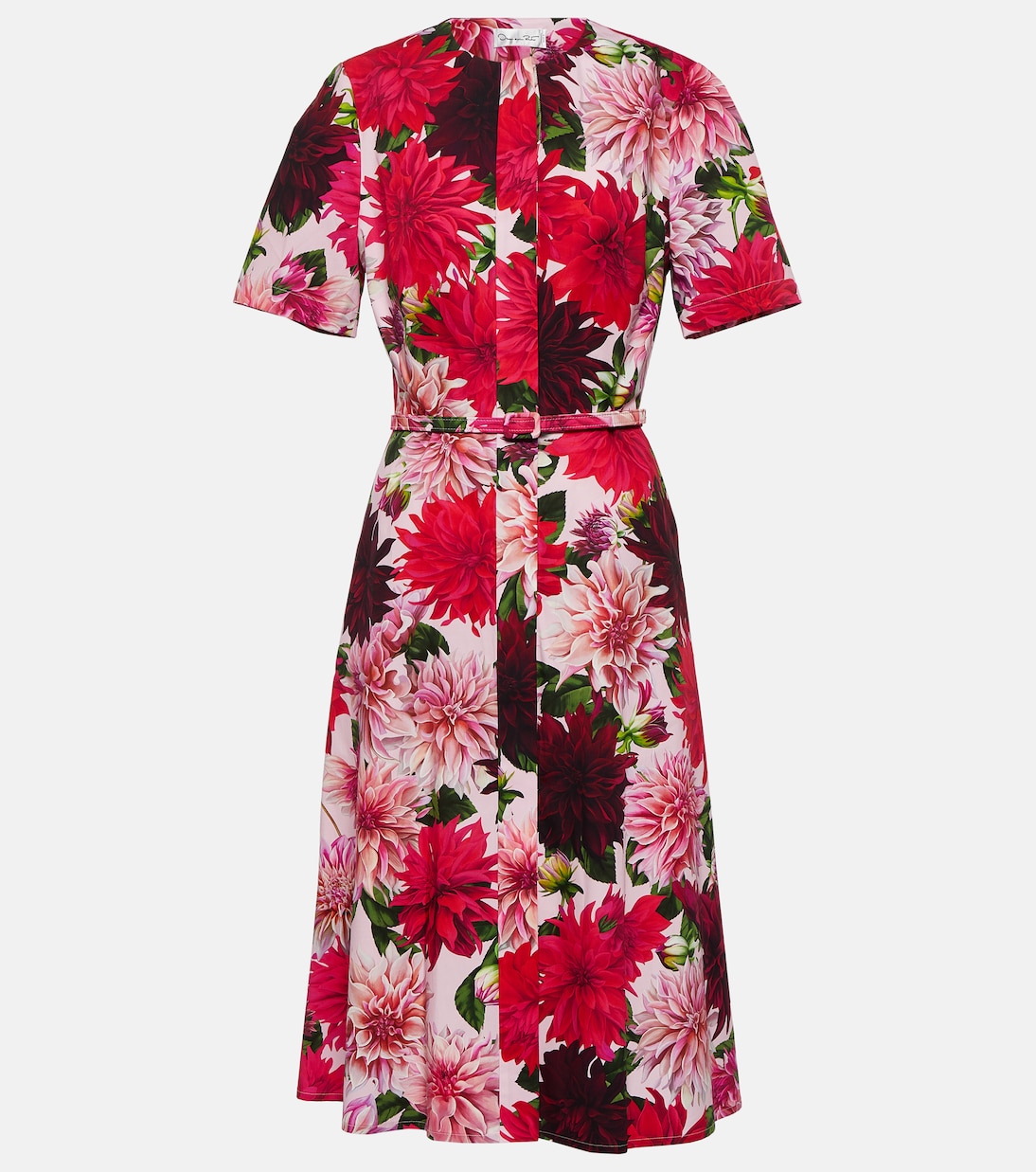 Cotton-blend poplin midi dress | Oscar de la Renta