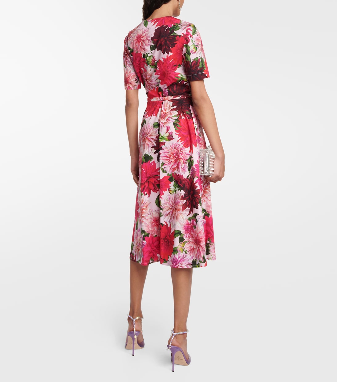 Cotton-blend poplin midi dress | Oscar de la Renta