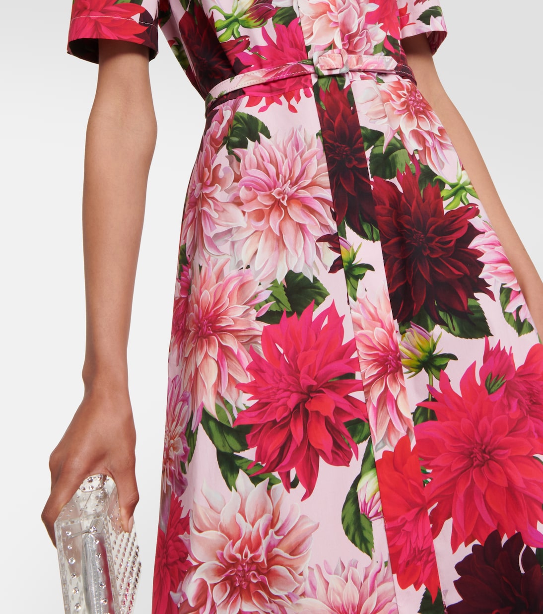 Cotton-blend poplin midi dress | Oscar de la Renta