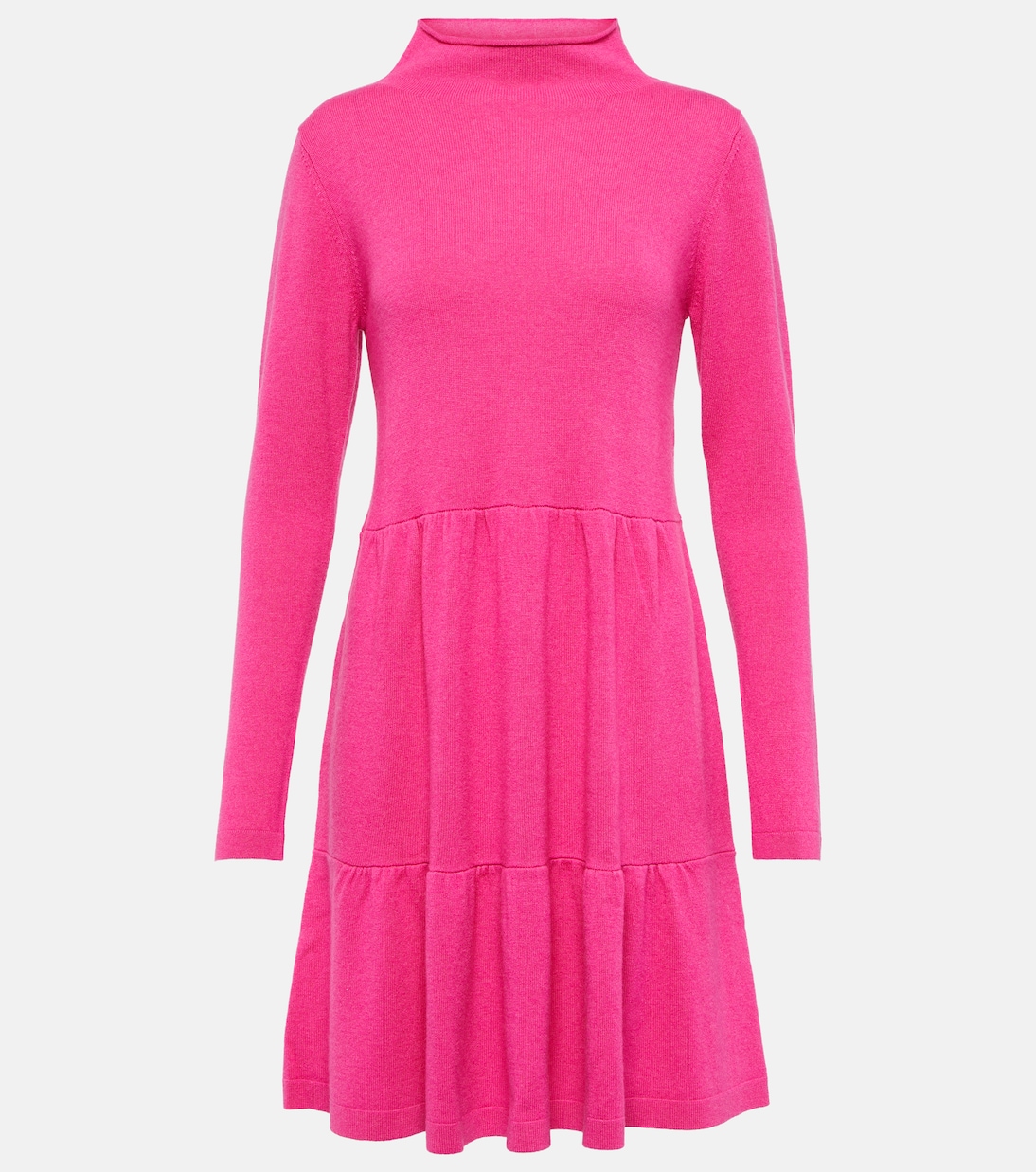 Mockneck wool and cashmere minidress | Jardin des Orangers