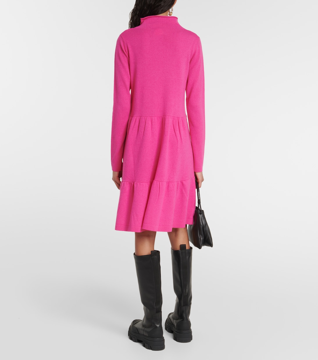 Mockneck wool and cashmere minidress | Jardin des Orangers