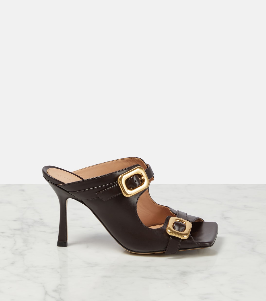 Sandalen Stretch Buckle aus Leder | Bottega Veneta