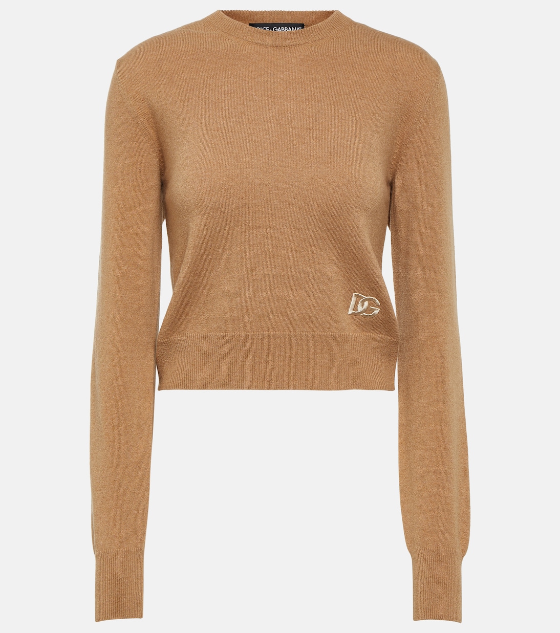 Jersey en mezcla de cachemir cropped | Dolce&Gabbana