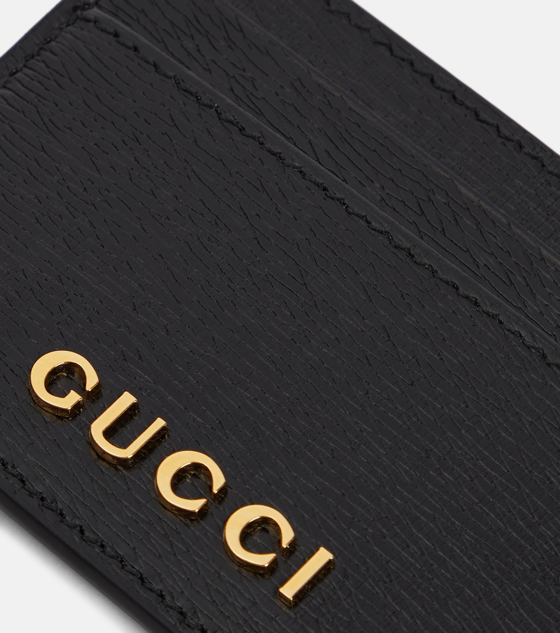 Kartenetui Gucci Script aus Leder | Gucci