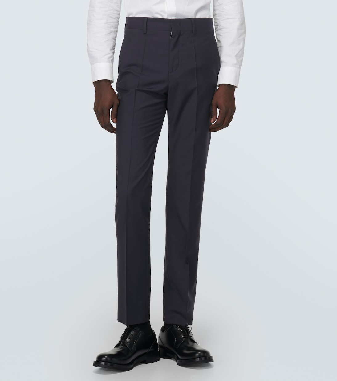 Pantaloni regular in mohair e lana | Valentino
