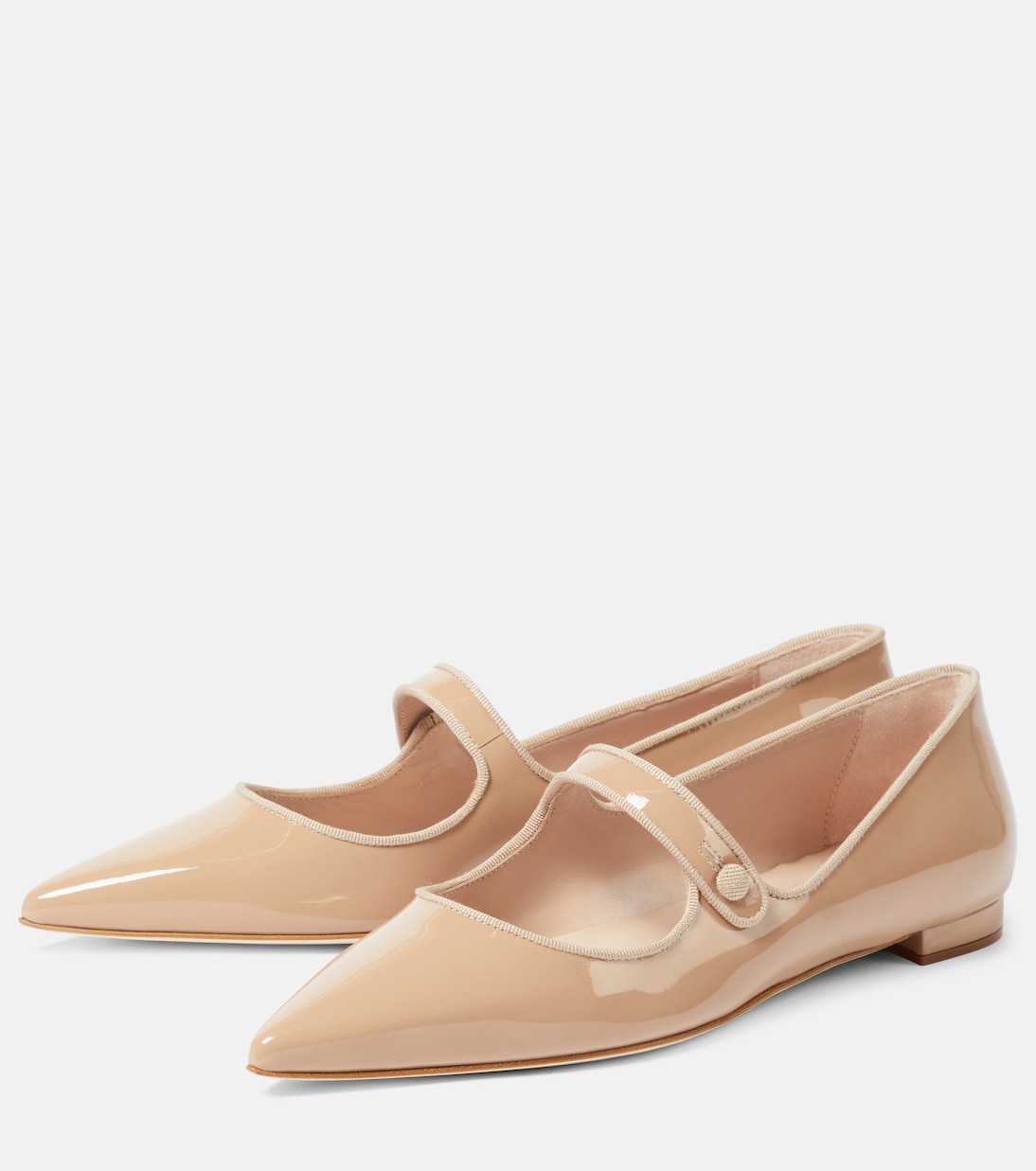Ballerine Campari in vernice | Manolo Blahnik