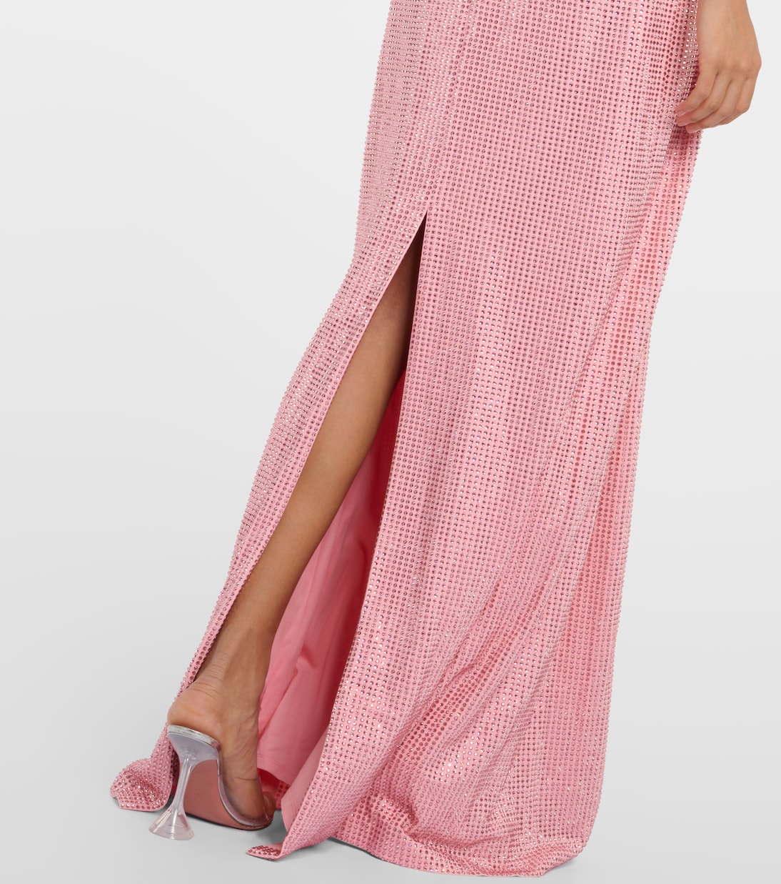 Crystal-embellished jersey gown | Area