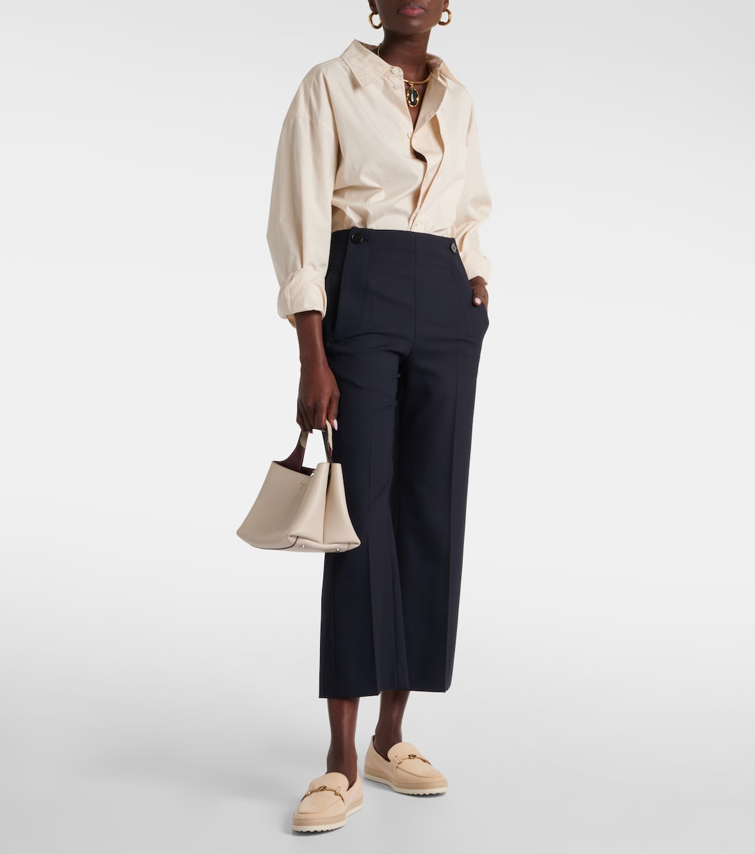 Mocassini Double T Ring in suede | Tod's