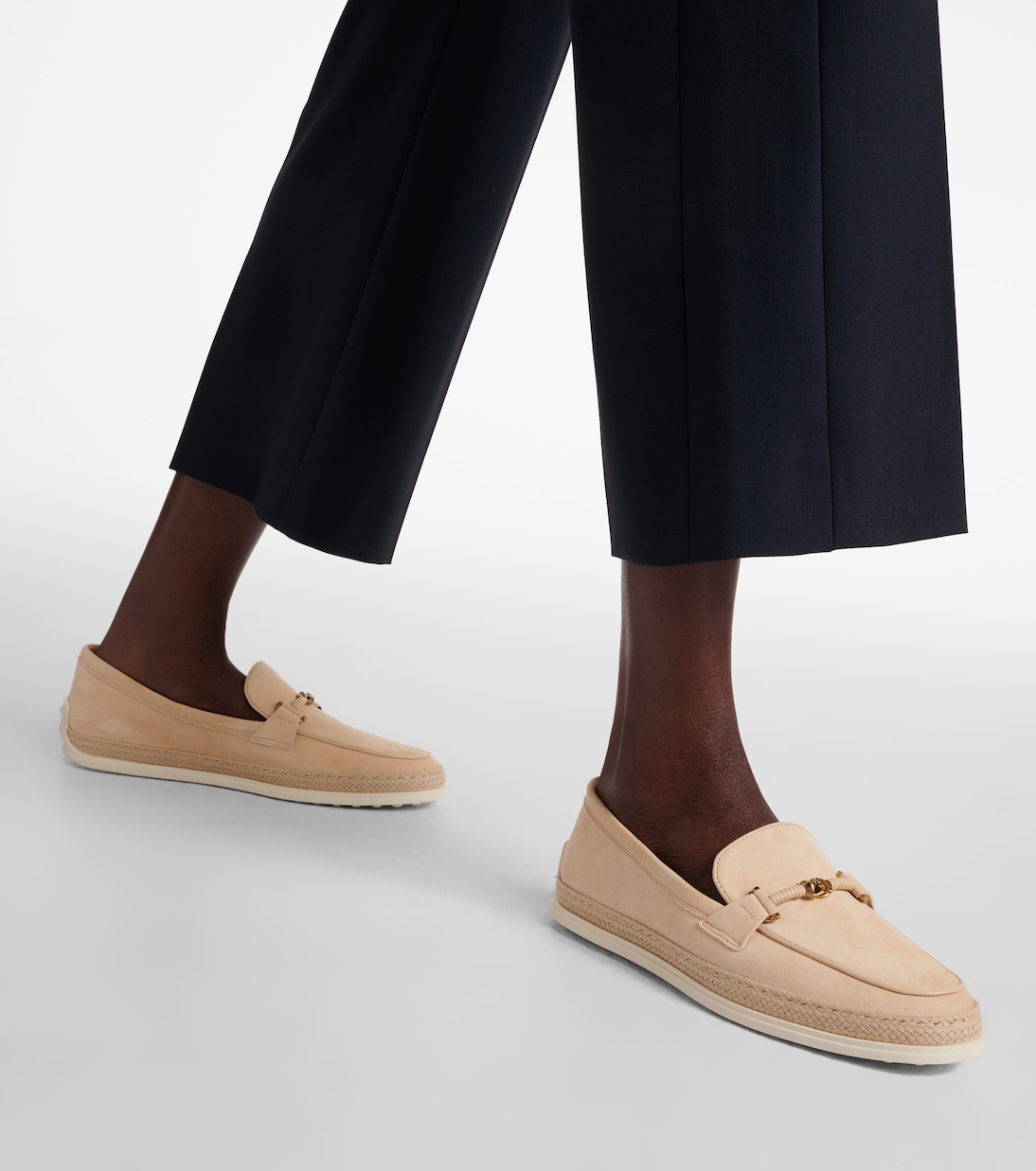 Mocassini Double T Ring in suede | Tod's