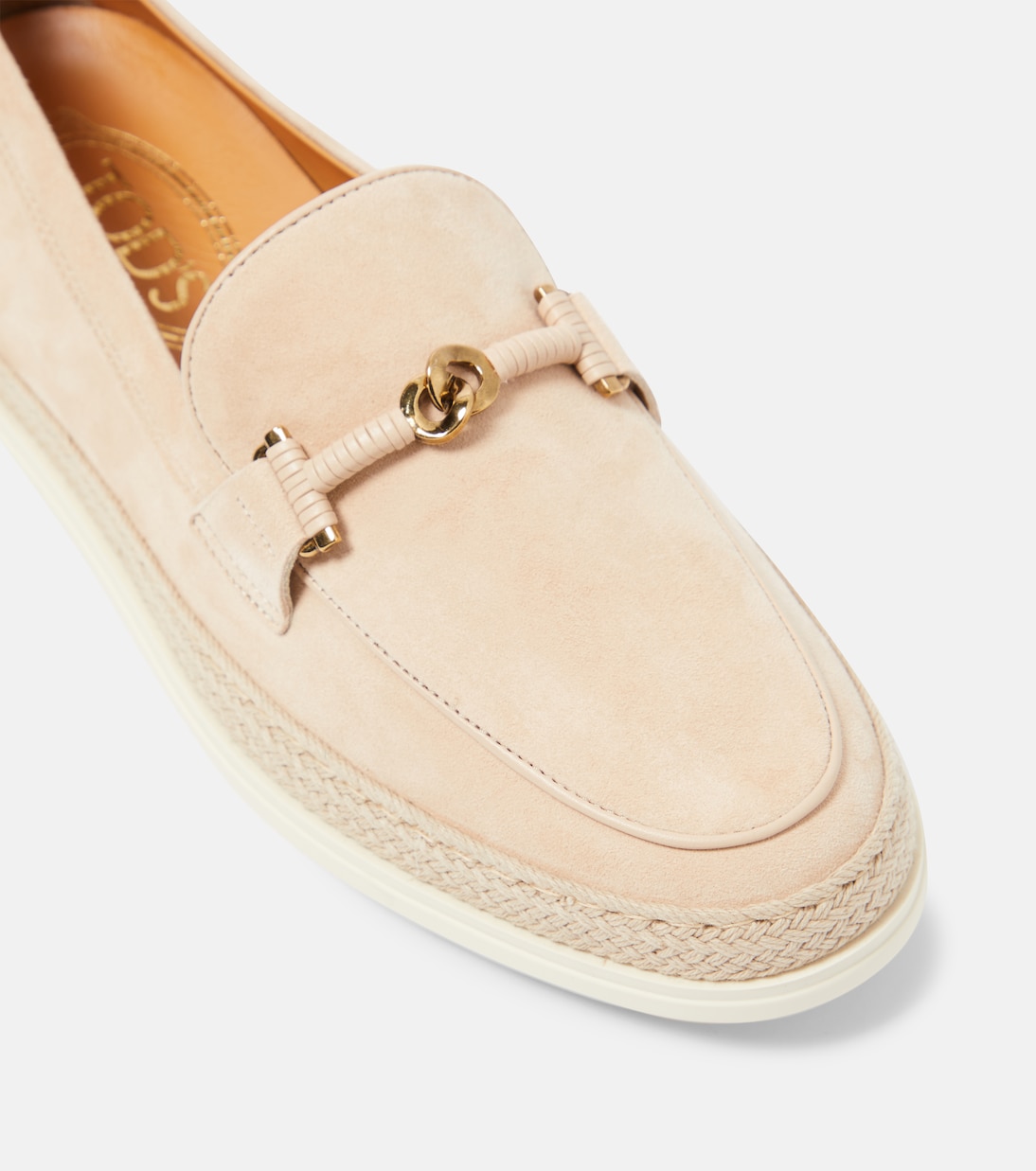 Mocassini Double T Ring in suede | Tod's