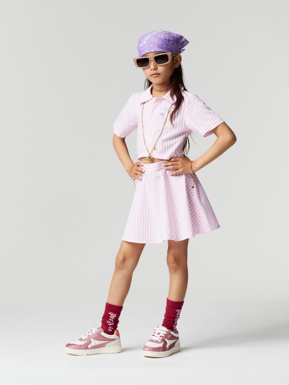 Sneakers con logo e glitter | Palm Angels Kids