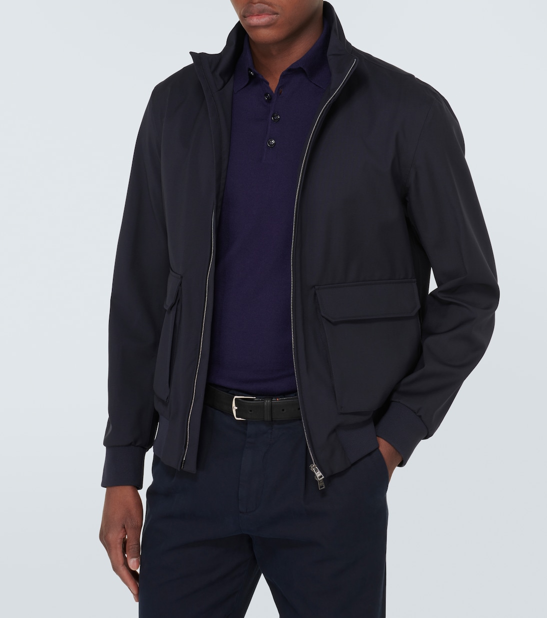 Virgin wool bomber jacket | Herno