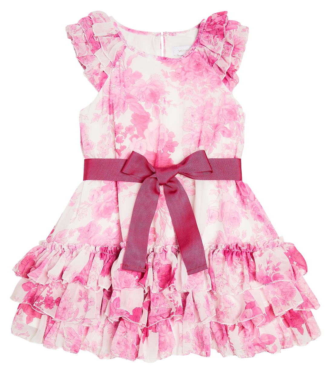 Bedrucktes Kleid aus Georgette | Monnalisa